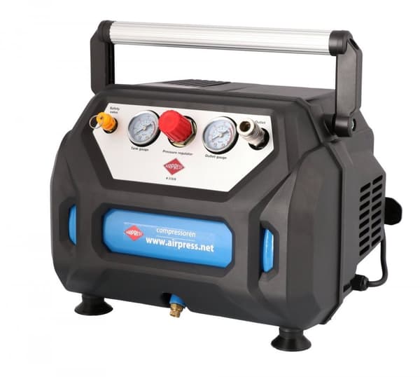 Airpress H215/6 kompressor 1,5 HK/1,1 kW, 6l. 215 l/min oliefri 36943