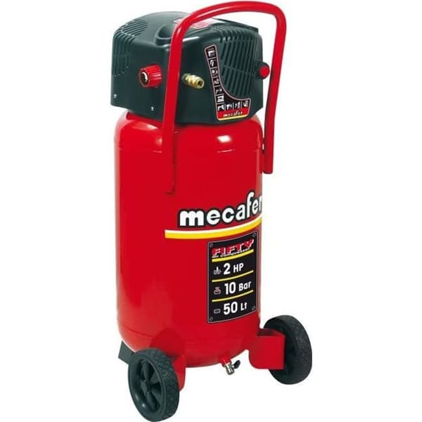 MECAFER FIFTY vertikal luftkompressor - 50L - 1500W - 10 bar - 2 HP utan olja
