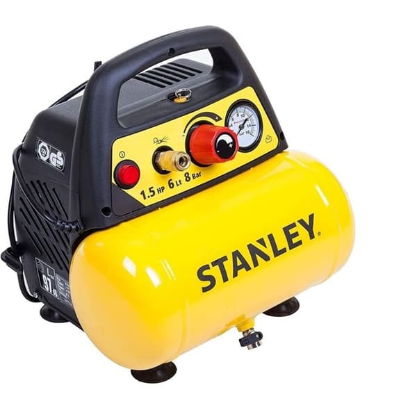 Oljefri koaxial kompressor 6L 8 bar 1,5CV med nanometer DN 200/8/6 Stanley
