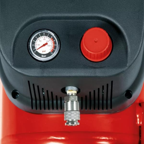 Einhell Kompressor TC-AC 200/24/8 OF (1200 W, 8 bar, tryckregulator, oljefri och underhållsfri motor, 24L tank)
