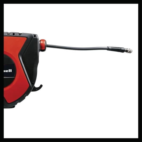 Einhell Tryckluftsslangtrumma TC-PH 150 (slangens längd 15 m + anslutningsslang 1,5 m, väggmonterad hållare)