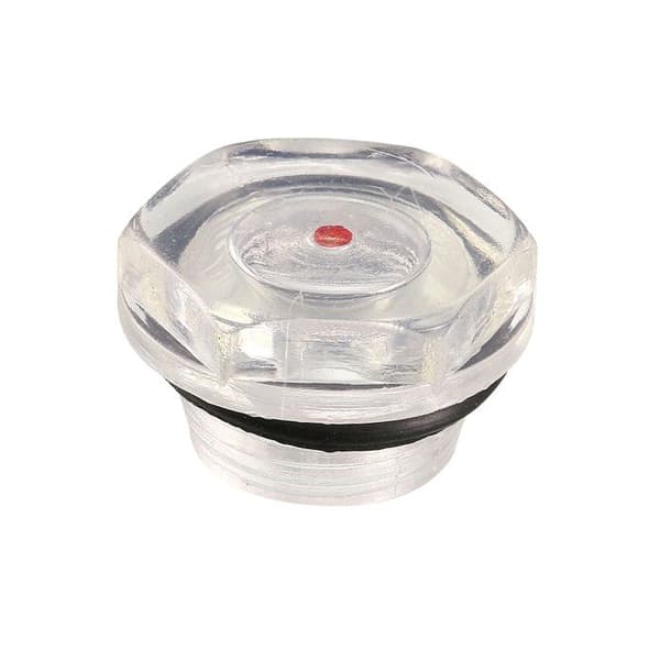Synsvit av oljenivå - SOURCING MAP - 20mm - Plast - Svart - Luftkompressor