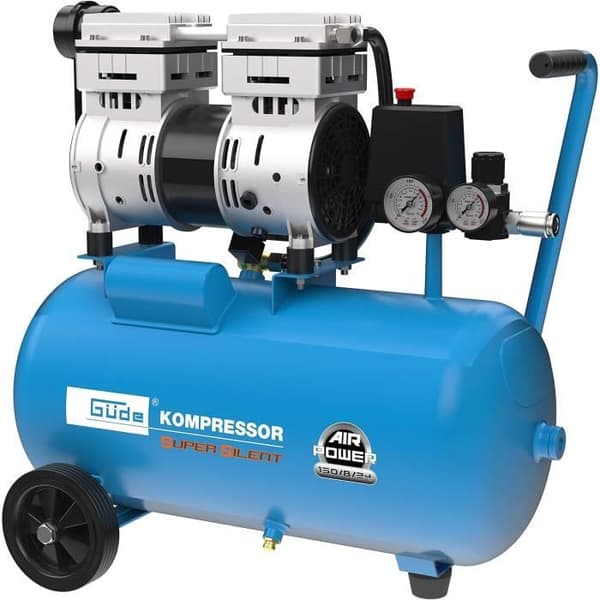 Kolvkompressor - Güde - Airpower 150824 - 0,75 kW - 24 L - 8 bar - Tyst