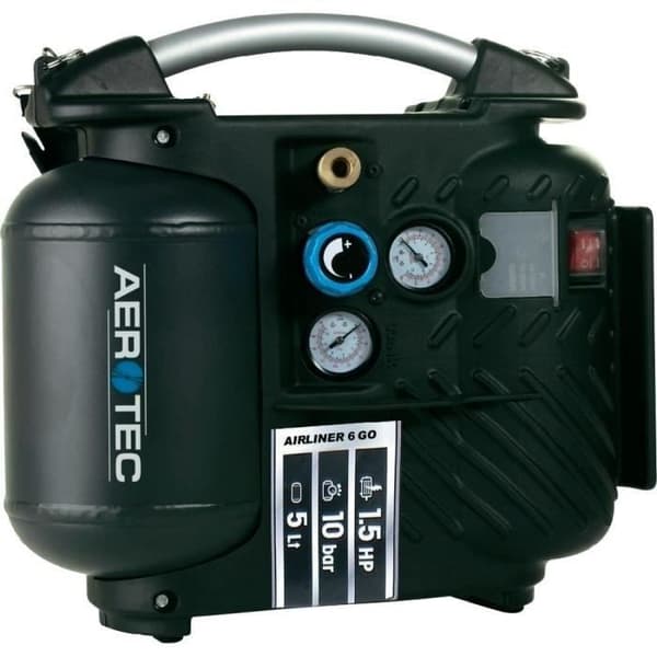 Tryckluftskompressor - AEROTEC - Airliner 5 Go 200680 - 5 l - 1100 W - 10 bar