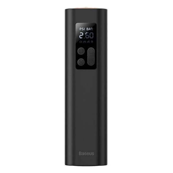 Baseus Portable Car Air Compressor - Elektrisk luftpump 12V LED-lampa - Digital Display - Svart