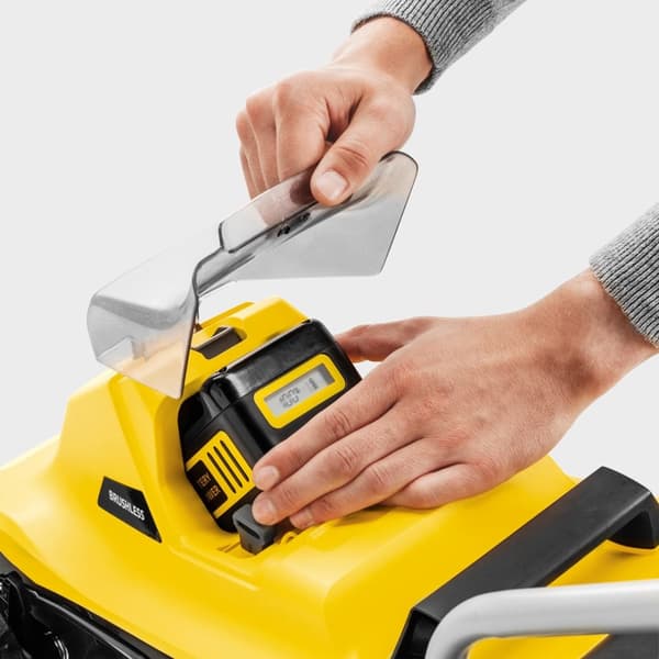 Batteridrevet plæneklipper KARCHER LMO 2-18 (1.445-400.0) Sort, Gul