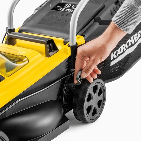 Batteridrevet plæneklipper KARCHER LMO 2-18 (1.445-400.0) Sort, Gul