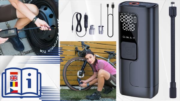 Elektrisk pumpekompressor trådløs bilcykel 5200mAh 150psi
