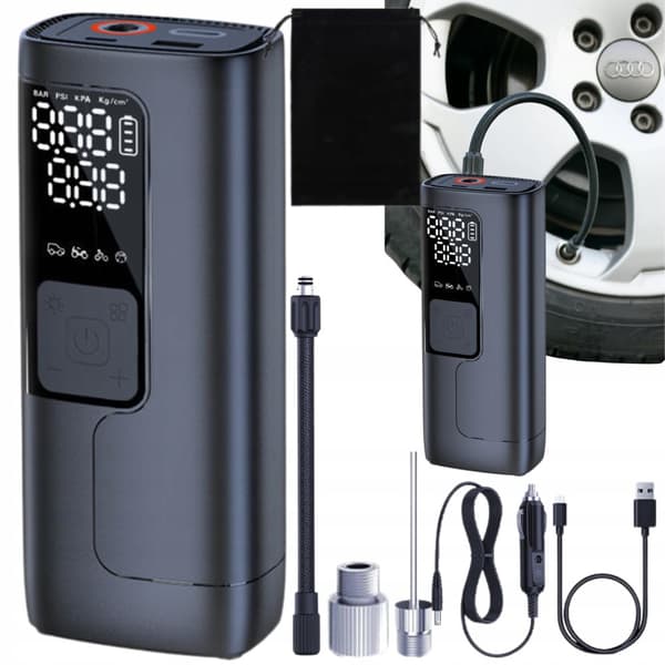 Elektrisk pumpekompressor trådløs bilcykel 5200mAh 150psi