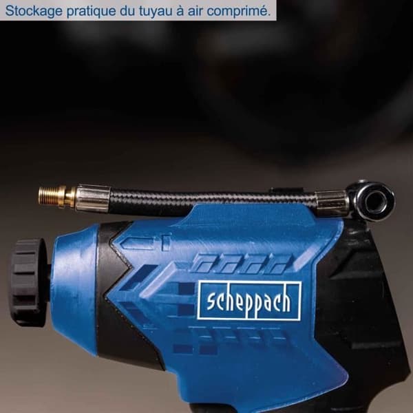 Akku-kompressor C-AC20-X - maks. tryk 7 bar - 6 tilbehør inkluderet - SCHEPPACH 20V IXES - uden batteri eller oplader