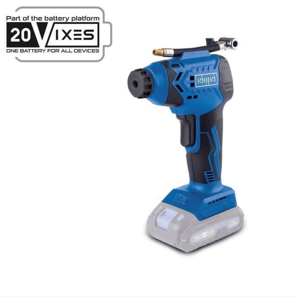 Akku-kompressor C-AC20-X - maks. tryk 7 bar - 6 tilbehør inkluderet - SCHEPPACH 20V IXES - uden batteri eller oplader