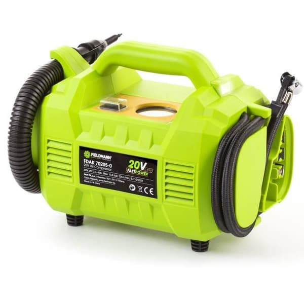 Akku-kompressor - FIELDMANN - 20V - 10,3 bar - 235 L/min - Batteri og oplader medfølger ikke