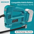 Pikkukuva 2 / 2: Langaton puhallin, 150 PSI maksimi paine, 45L/min ilmavirta,Langaton täyttölaite