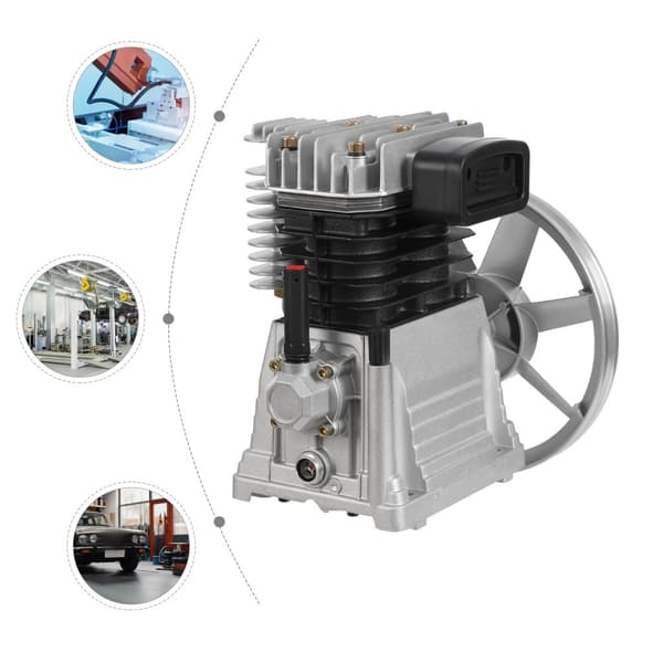 3HP Luftkompressor Pumpe, 250L/min Udgiftsvolumen, Holdbar Aluminiumkonstruktion,220V, EU