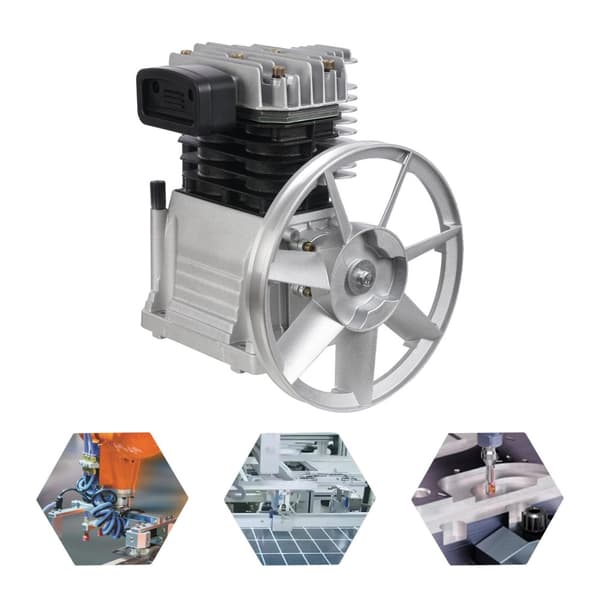 3HP Luftkompressor Pumpe, 250L/min Udgiftsvolumen, Holdbar Aluminiumkonstruktion,220V, EU