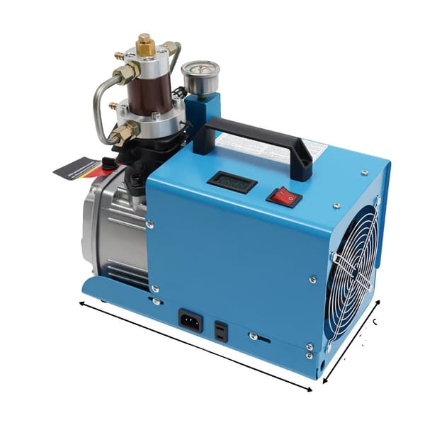Højtrykskompressor, 1800 W motor, 0-30 Mpa tryk,EU, Blå