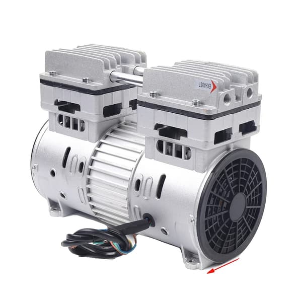Oliefri Luftkompressor, Kraftfuld 750W Motor, 8bar Tryk,Sølv