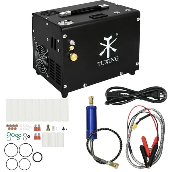 TUXING PCP Ilmakompressori, 300Bar Paine, Automaattinen Sammutus,220V, TXET062-Asetuspaine