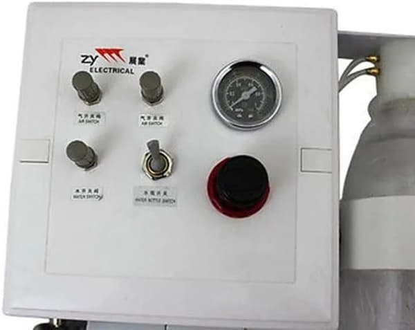 Bærbar luft- og vandforsyningsenhed, 600 ml vandtank, effektiv mobilt slangesystem