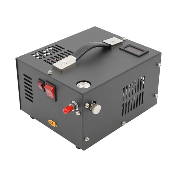 Højtryksluftkompressor, 300W effekt, kompakt design, ren kobbermotor,sort