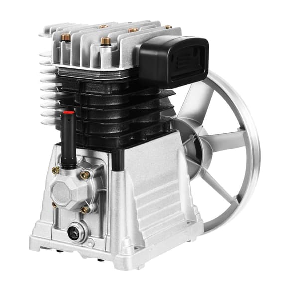 3HP Ilmakompressorin Pumppu, Tehokas 66 Gallon/min Purku, Kestävä Alumiini- ja Rautarakennus,hopea