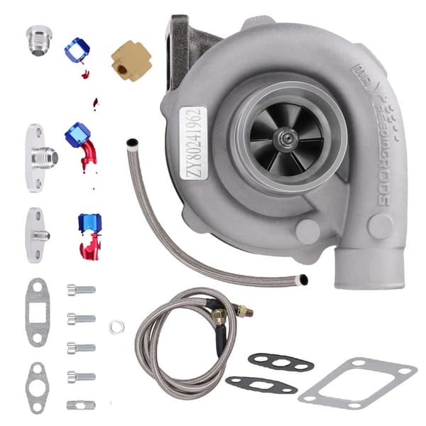 Universal T04E T3/T4 Turbocharger, 400+ HK Ydelse, Oliekølet, Passer til 1.5L til 2.5L Motorer