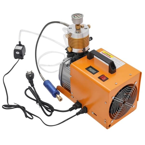 PCP Manuel Kompressor, 300 Bar Tryk, 1800W Effekt,Gul
