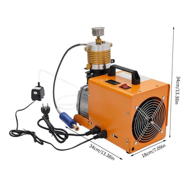 PCP-ilmakompressori, korkea paine 4500 PSI, nopea täyttö 30MPA,EU, Kulta, 220V