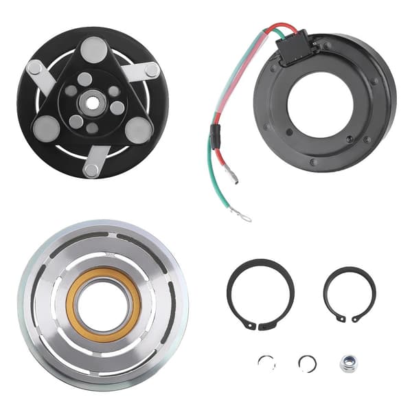 Ilmastointikompressorin magneettikytkin, 12V solenoidikela, kestävä hihnapyörädesign, monipuolinen yhteensopivuus