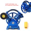 Miniatyrbillede 3 af 4: 4KW Luftkompressor Pumpehoved, 5.5HK Dobbeltcylinder, 8 Bar Tryk, Høj Effektivitet