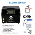 Pikkukuva 2 / 2: PCP-ilmakompressori, 300 baarin työpaine, kaksivaiheinen mäntädesign,TXET063, 220v