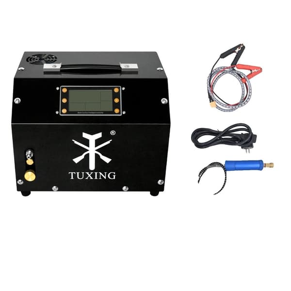 TUXING PCP Luftkompressor, LCD-display, 300 Bar Højtryk,LCD display, 220V