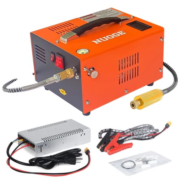PCP Ilmakompressori, 4500 Psi Maksimipaine, Pikaliitin, Sisäänrakennettu Tuulettimella Jäähdytys,12V220VLarge Suodatin