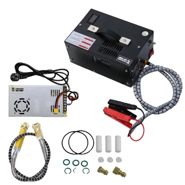 PCP-ilmapumppu, 300 baarin paine, nopea täyttöaika, monipuolinen virtalähde,220V-12V220V-12V, Yleinen Versio-2