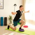 Miniatyrbild 3 av 6: Relaxdays Luftkudde med piggar 33 cm luftpump balans fitness balansdisk, svart