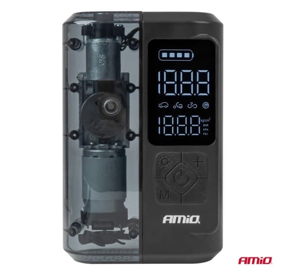 Trådløs kompressor 12V 10bar 2*2000mAh