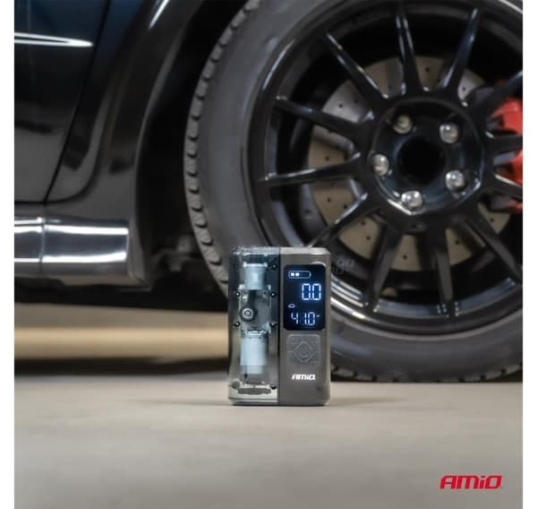 Trådløs kompressor 12V 10bar 2*2000mAh