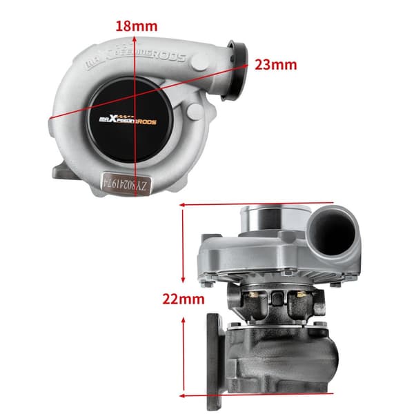 Turbocharger, Billet kompressorhjul, Universel pasform