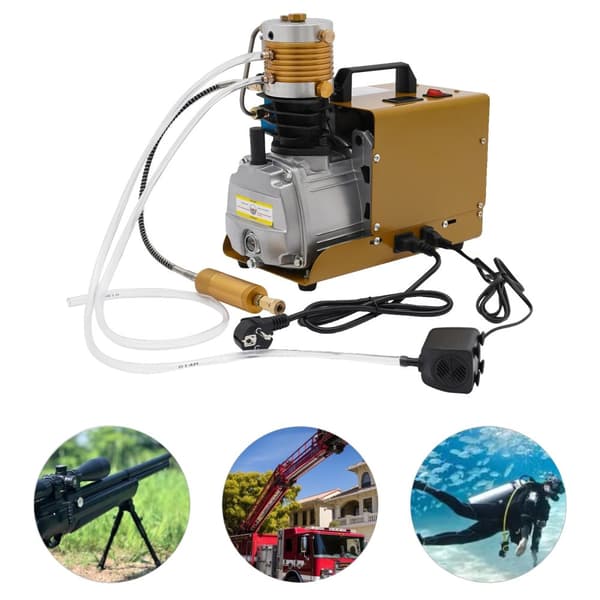 Højtryksluftpumpe, 4500 PSI, Bærbart design