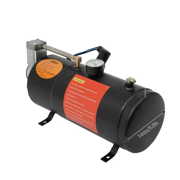 Ilmakompressori säiliöllä, 150 PSI maksimi paine, 0,79 gallonan kapasiteetti, kompakti muotoilu,musta