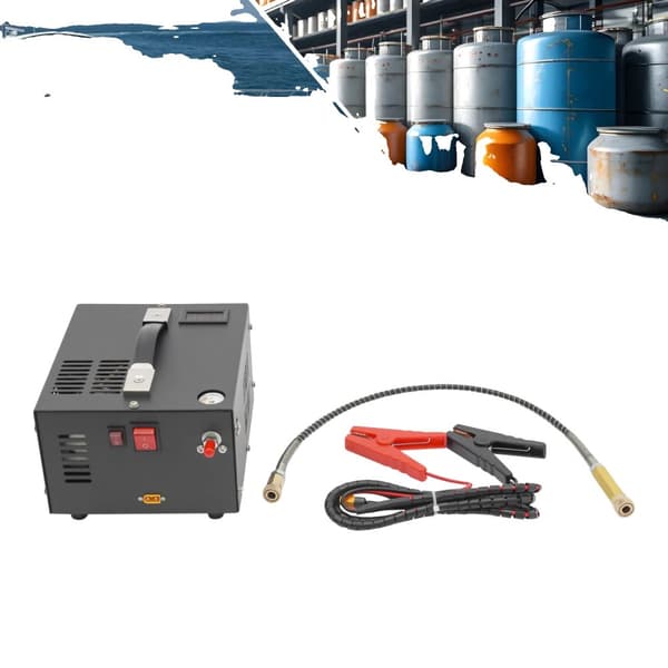 Bærbar PCP Luftkompressor, 30MPa Tryk, 300W Effekt, Bilbatteridrevet,EU, 12V