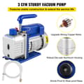 Miniatyrbillede 3 af 4: Vakuumafgasningskammerkit, 1,5 gallons kapacitet, 3 CFM pumpe, højstyrke rustfrit stål,3CFM 1.5Gallon, EU