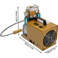 Miniatyrbillede 4 af 4: Højtryksluftkompressor, Bærbart Design, 1800 W Effekt