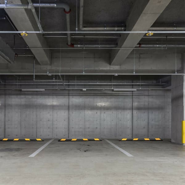 Bilparkeringsspärr, 72x6x4 tum, Svart & Gul