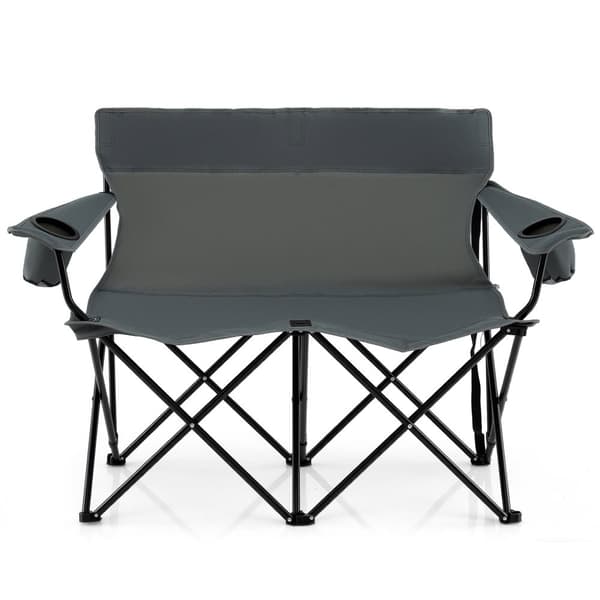 Campingstol, 135x66x96 cm, Grå