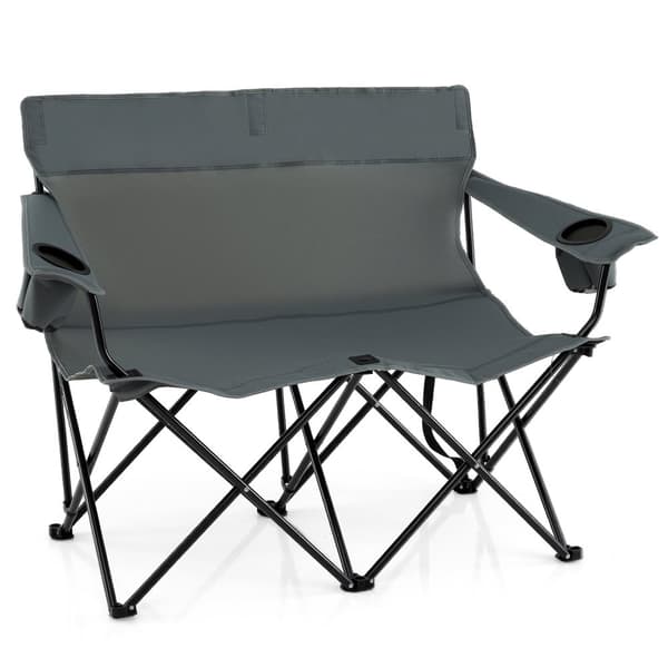 Campingstol, 135x66x96 cm, Grå