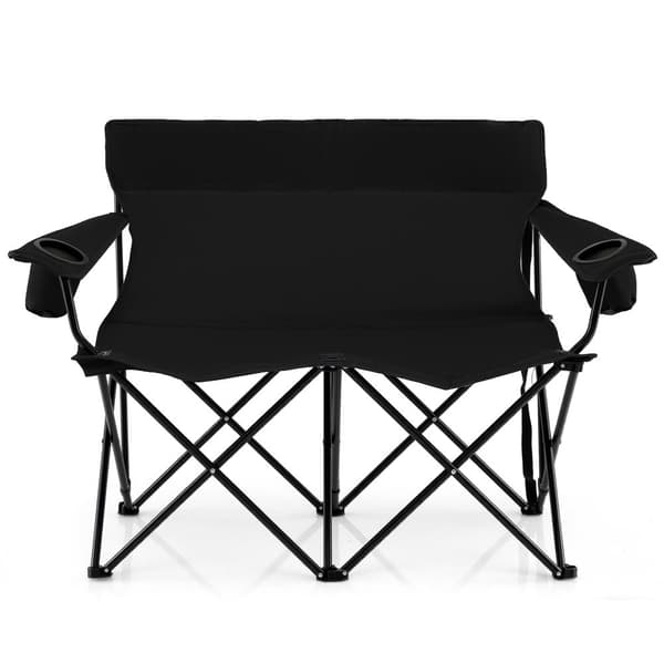 Campingstol, 135x66x96 cm, Svart