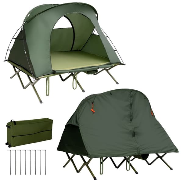 Camping Sängtält, 194x146x160 cm, Grön