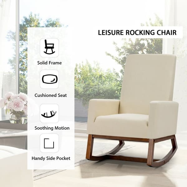 Gyngestol, 66x90-103x99 cm, Beige