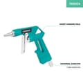 Miniatyrbillede 2 af 7: VONROC PRO Luftværktøj Startpakke – 6L | Støjsvag  Kompressor + Dækpumpe, Blæsepistol, Sprøjtepistol & 5m Spiralslange – Alt-i-én Sæt
